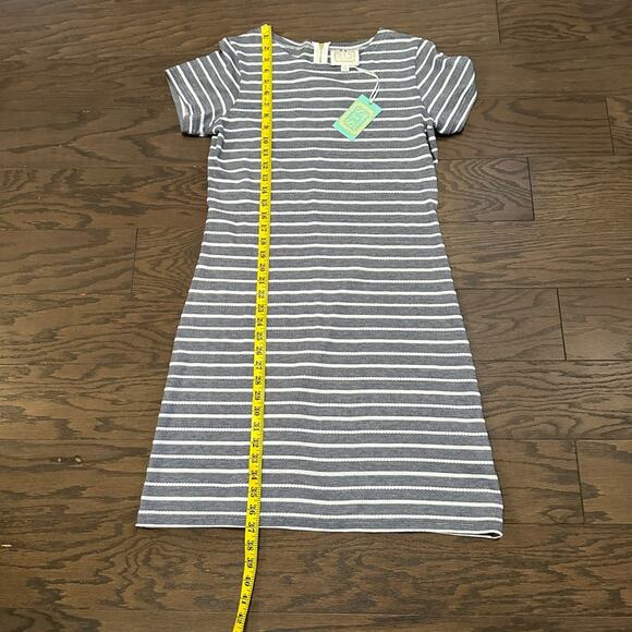 Sail To Sable Navy and White Rope Stripes Dress Size Medium NWT - Picture 8 of 10